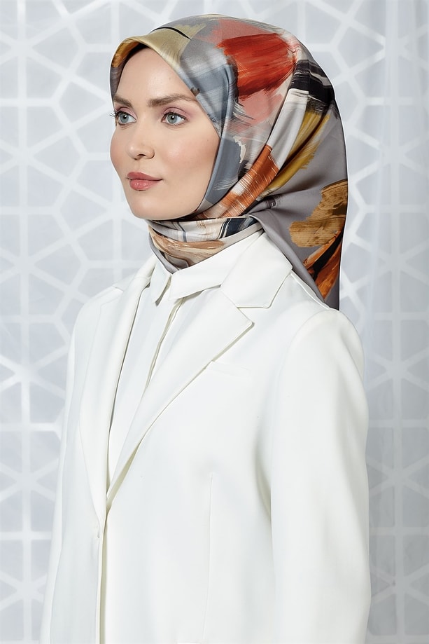 Armine Twill İpek Eşarp 19Ka8204 08