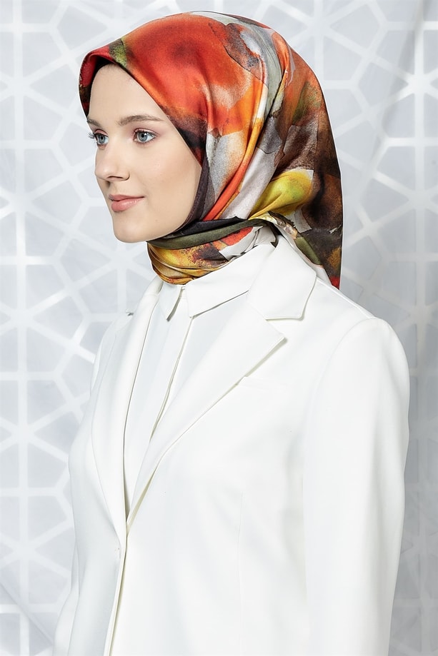 Armine Twill İpek Eşarp 19Ka8209 02