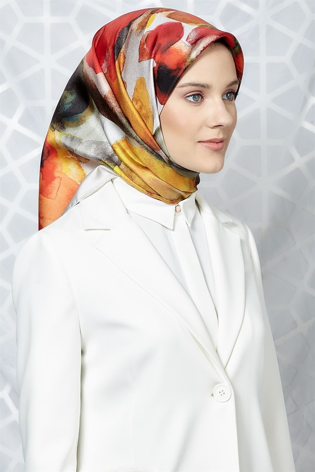 Armine Twill İpek Eşarp 19Ka8209 02