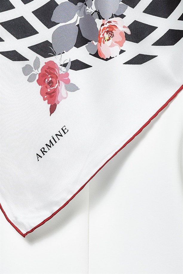 Armine Twill İpek Eşarp 19Ka8224 11