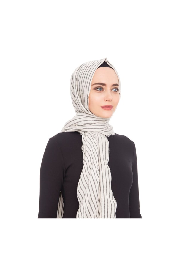Armine Armine Gold Şal 00Oaat44 1195 Ekru Siyah