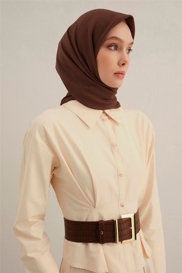 Armine Bordürlü Lyocell Eşarp 16