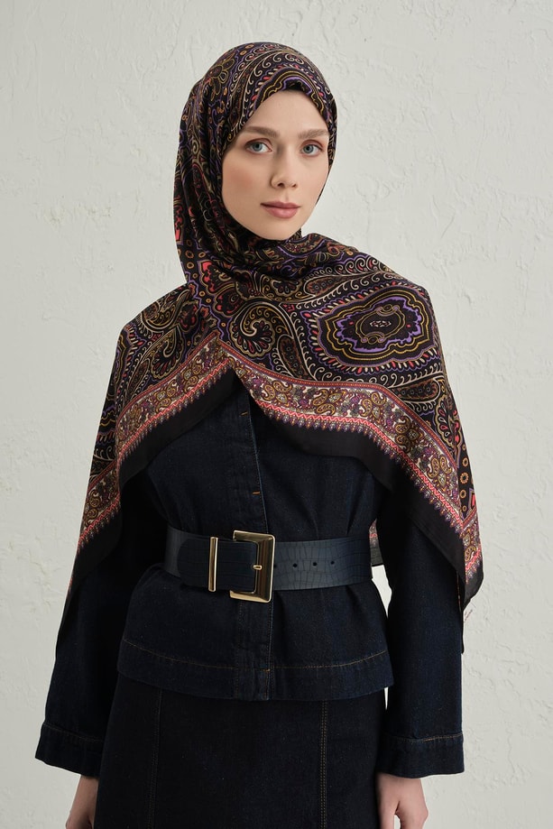 Armine Premium Pure Etnik Desen Şal 3 25