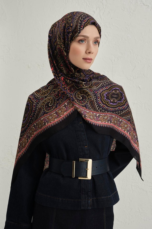 Armine Premium Pure Etnik Desen Şal 3 25