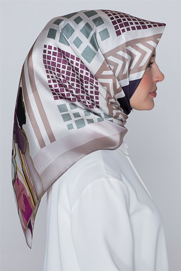 Armine Nostalji Twill İpek Eşarp 18Ya2824 81