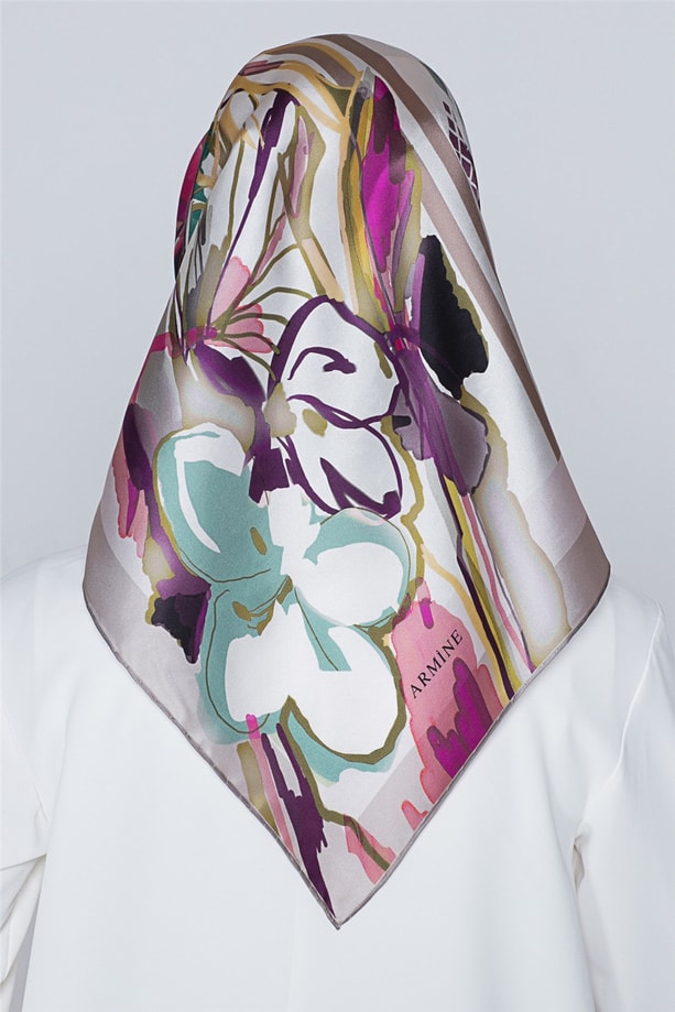Armine Nostalji Twill İpek Eşarp 18Ya2824 81