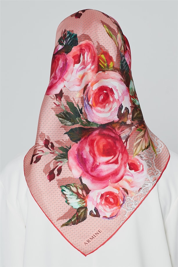 Armine Nostalji Twill İpek Eşarp 18Ya4513 01