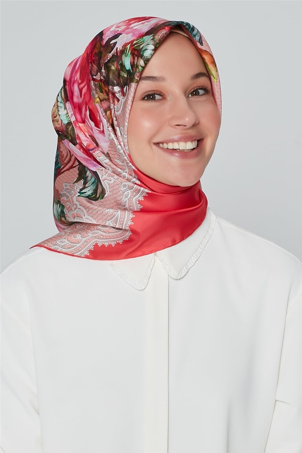 Armine Nostalji Twill İpek Eşarp 18Ya4513 01