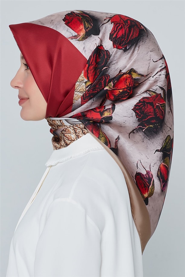 Armine Nostalji Twill İpek Eşarp 18Ya4533 10