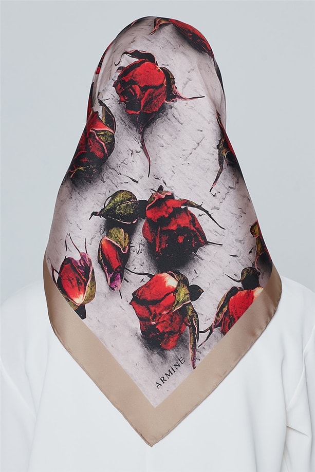 Armine Nostalji Twill İpek Eşarp 18Ya4533 10
