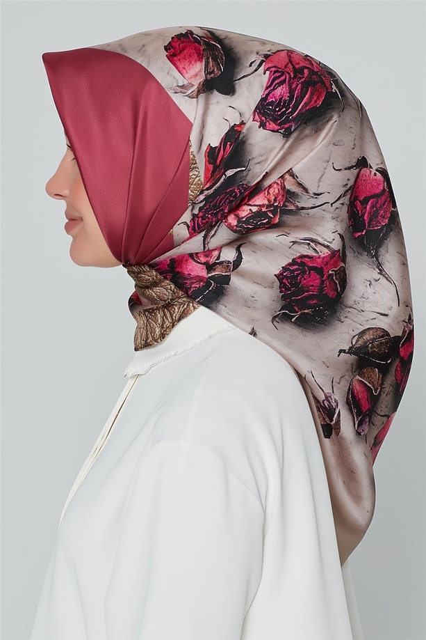 Armine Nostalji Twill İpek Eşarp 18Ya4533 11