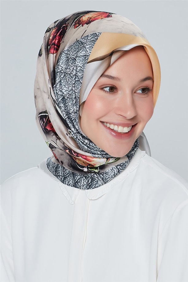 Armine Nostalji Twill İpek Eşarp 18Ya4533 37