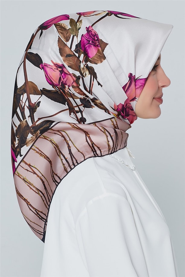 Armine Nostalji Twill İpek Eşarp 18Ya7240 31