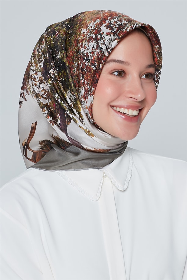 Armine Nostalji Twill İpek Eşarp 18Ya7276 32