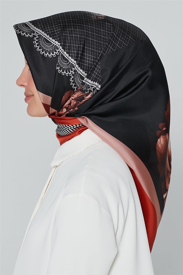 Armine Nostalji Twill İpek Eşarp 18Ya7284 02