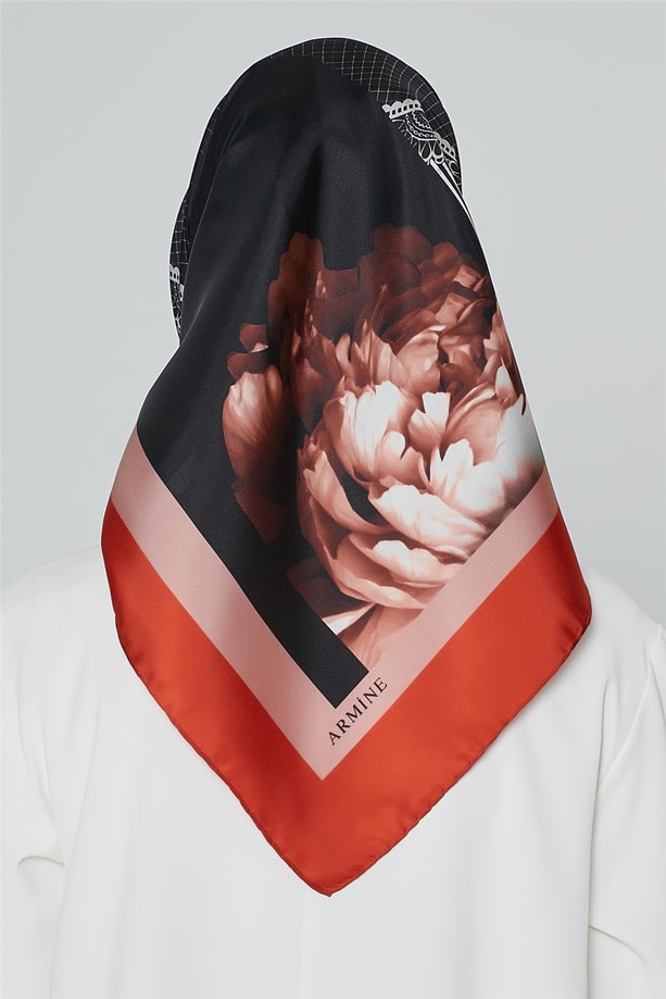 Armine Nostalji Twill İpek Eşarp 18Ya7284 02