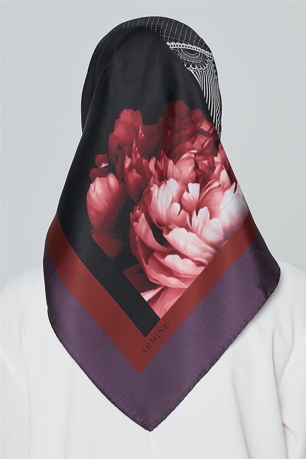 Armine Nostalji Twill İpek Eşarp 18Ya7284 06