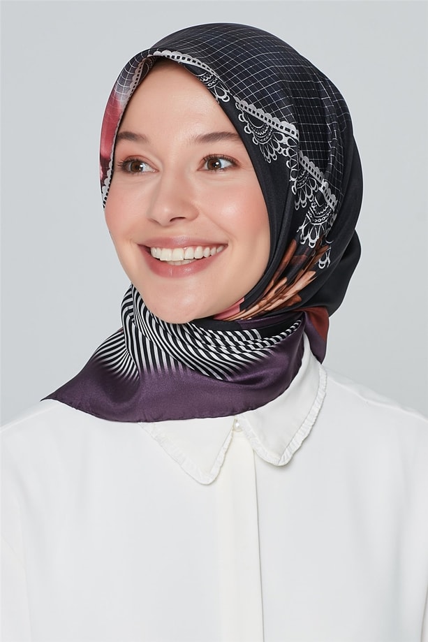 Armine Nostalji Twill İpek Eşarp 18Ya7284 06
