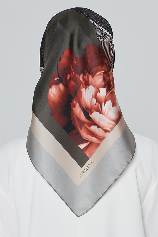 Armine Nostalji Twill İpek Eşarp 18Ya7284 34