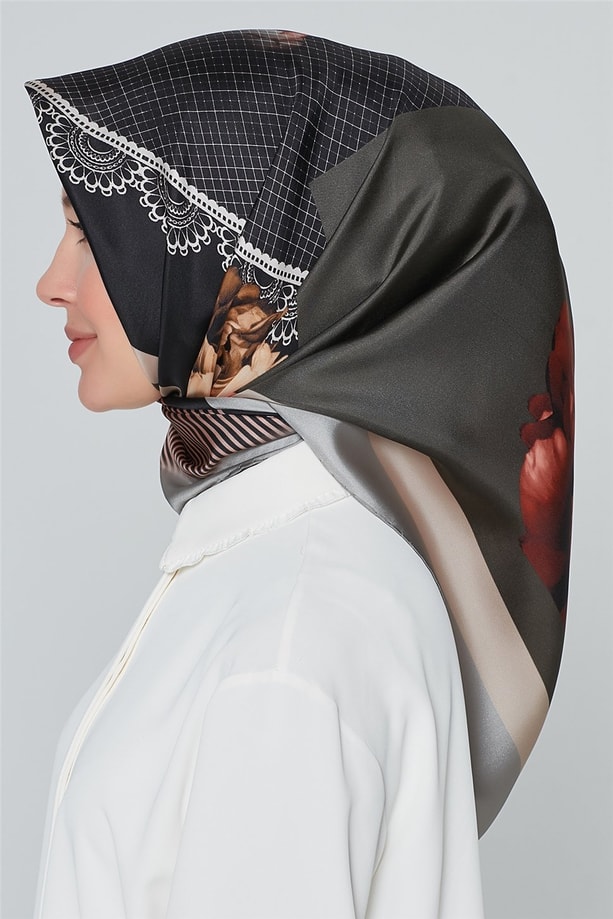 Armine Nostalji Twill İpek Eşarp 18Ya7284 34