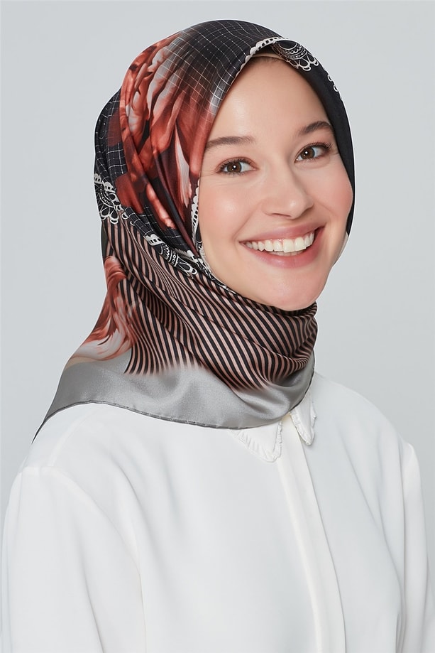 Armine Nostalji Twill İpek Eşarp 18Ya7284 34