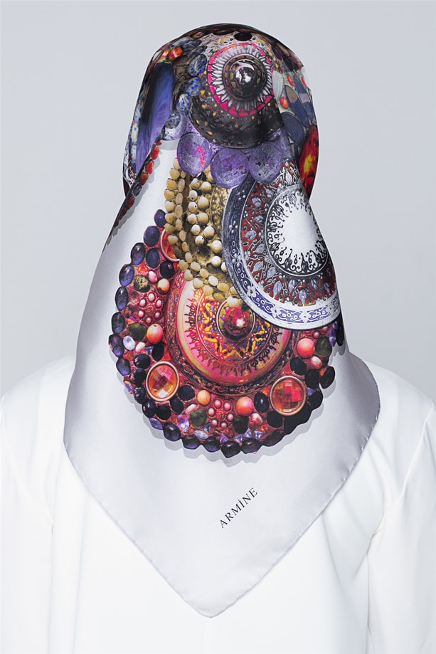 Armine Nostalji Twill İpek Eşarp 18Ya7405 83