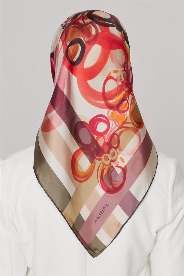 Armine Nostalji Twill İpek Eşarp 18Ya7938 09
