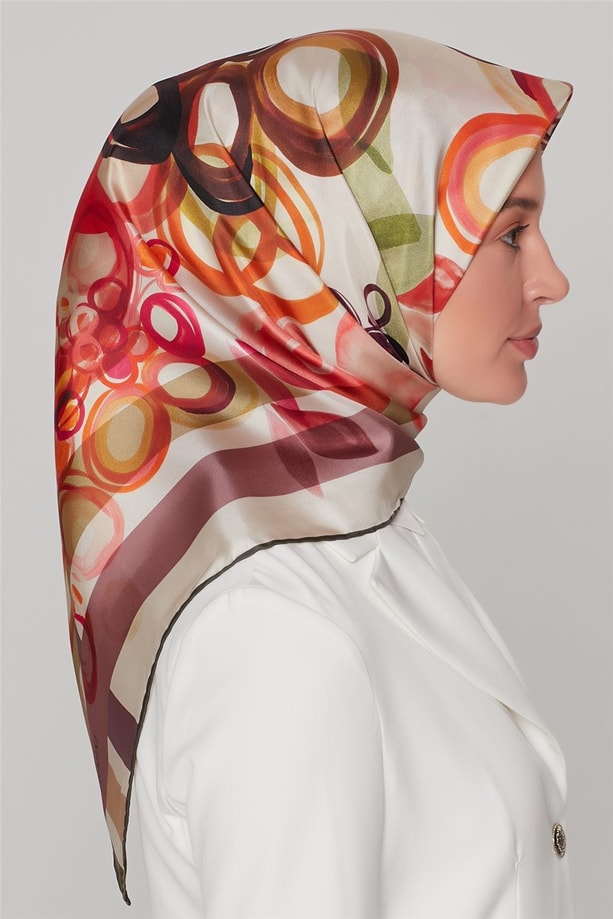 Armine Nostalji Twill İpek Eşarp 18Ya7938 09