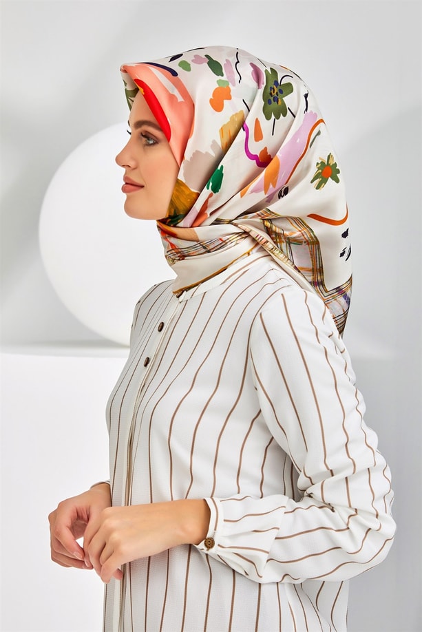 Armine Sura İpek Eşarp 20Ya8300 37