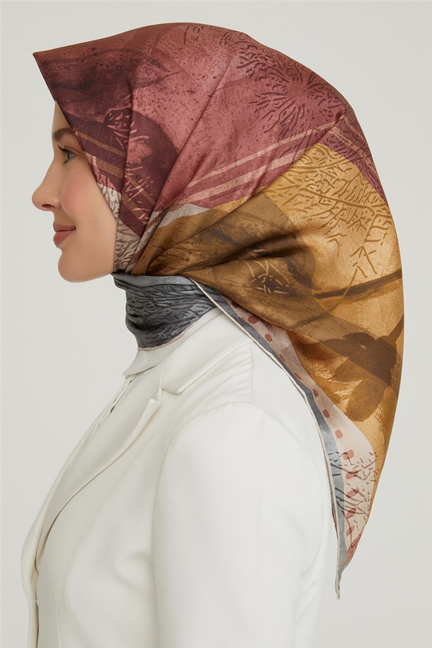 Armine Twill İpek Eşarp 21Ka8625 08