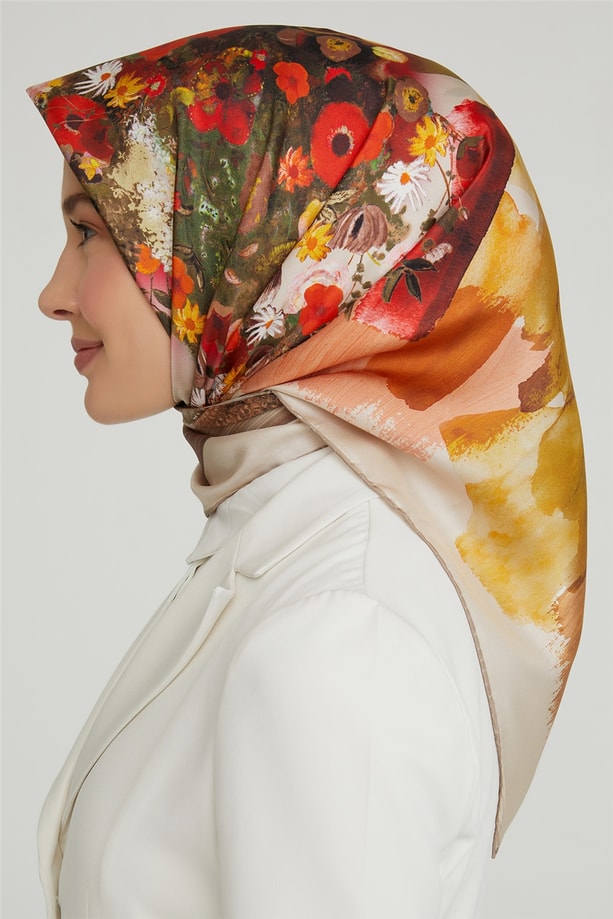 Armine Twill İpek Eşarp 21Ka8630 01