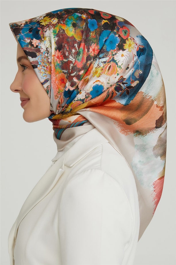 Armine Twill İpek Eşarp 21Ka8630 03