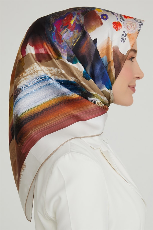 Armine Twill İpek Eşarp 21Ka8630 33