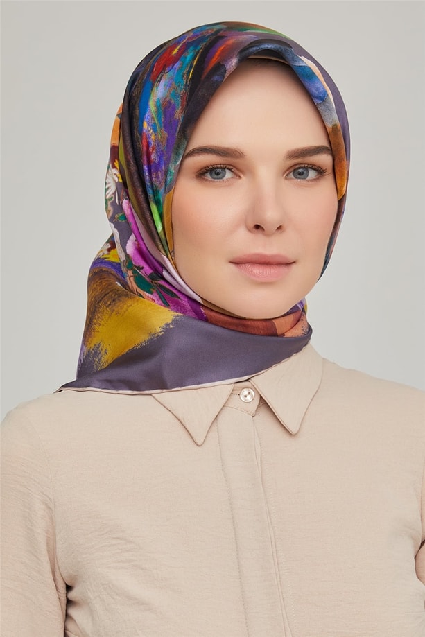 Armine Twill İpek Eşarp 21Ka8630 34