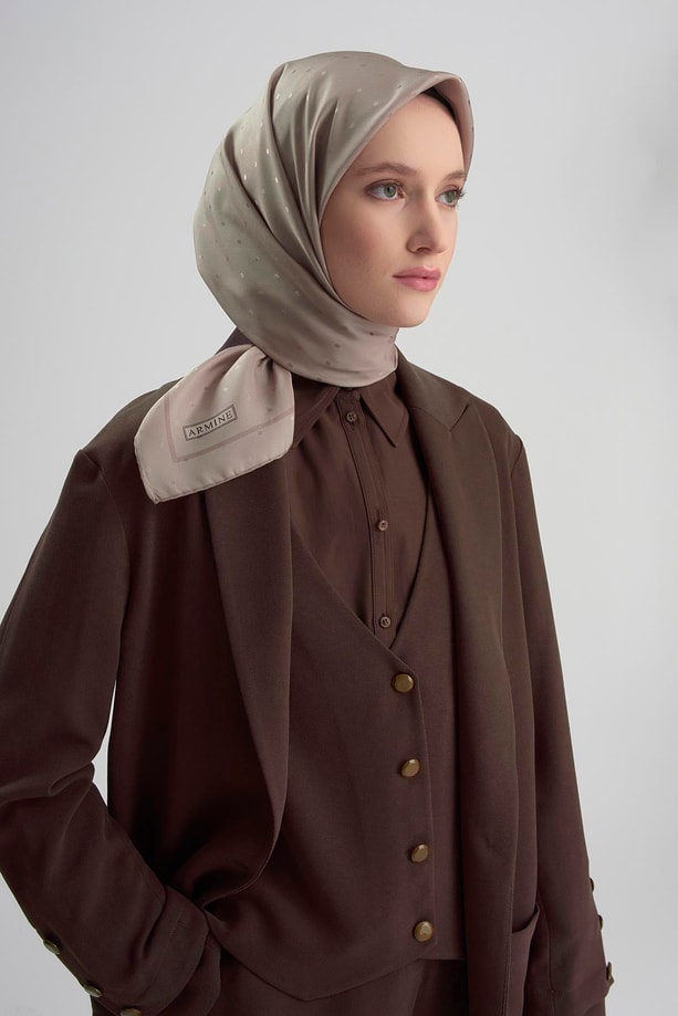 Armine Elegance İpek Eşarp Puantiyeli 21Ka8668 2 19