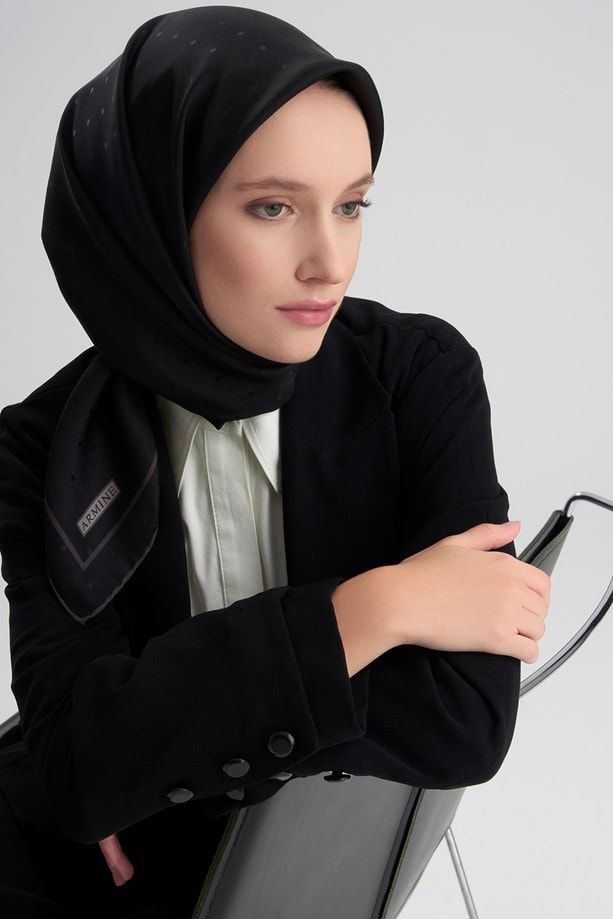 Armine Elegance İpek Eşarp Puantiyeli 21Ka8668 2 20