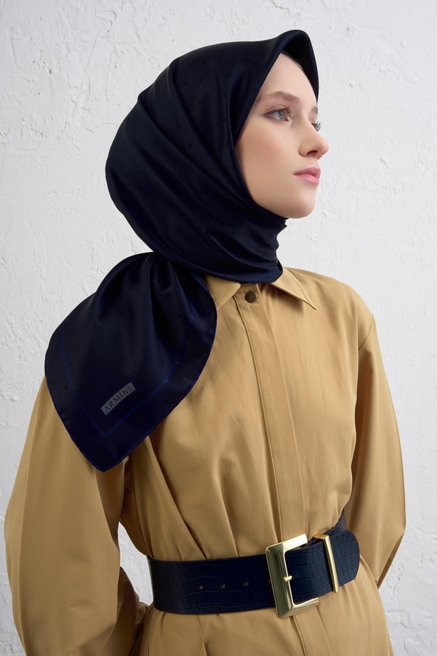 Armine Elegance İpek Eşarp Puantiyeli 21Ka8668 2 21