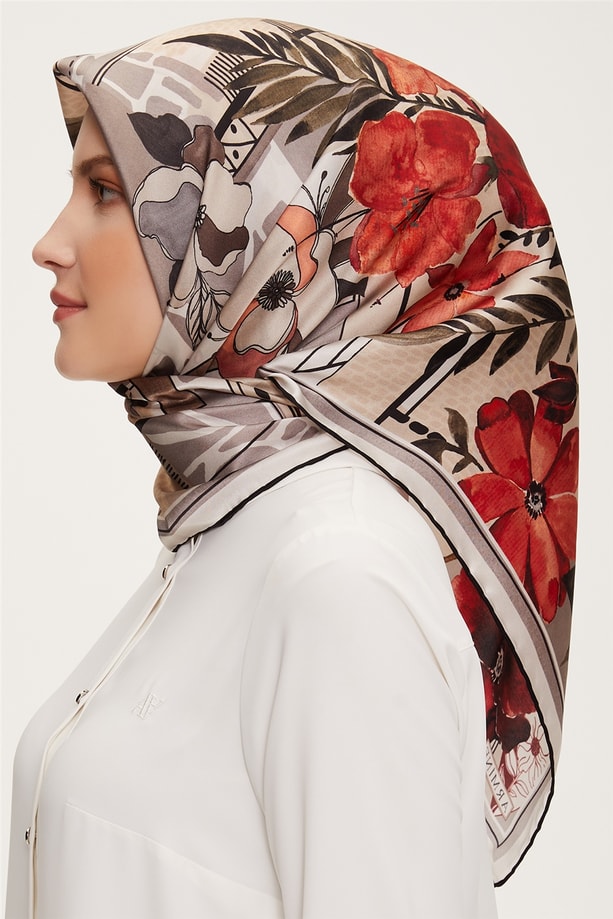 Armine Twill İpek Eşarp 22Ka3226 03