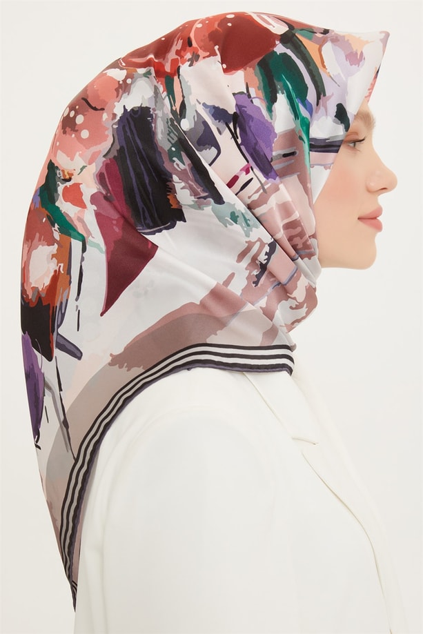 Armine Twill İpek Eşarp 22Ya8713 05