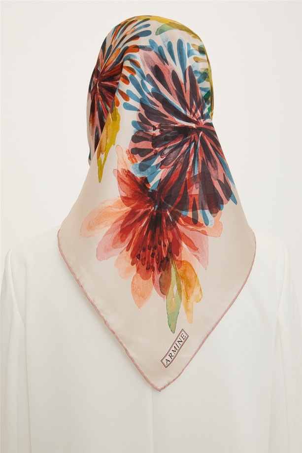 Armine Twill İpek Eşarp 22Ya8735 33