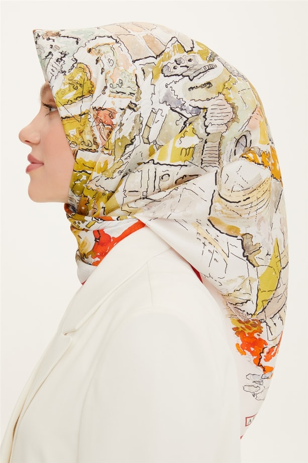Armine Twill İpek Eşarp 22Ya8755 31