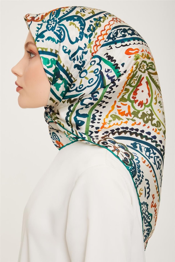 Armine Twill İpek Eşarp 23Ka9037 08