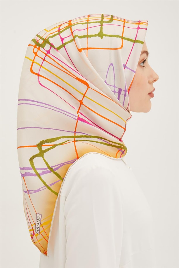 Armine Twill İpek Eşarp 23Ya8948 08