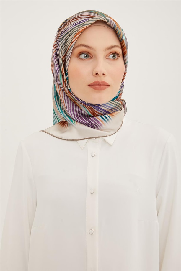 Armine Twill İpek Eşarp 23Ya8955 53