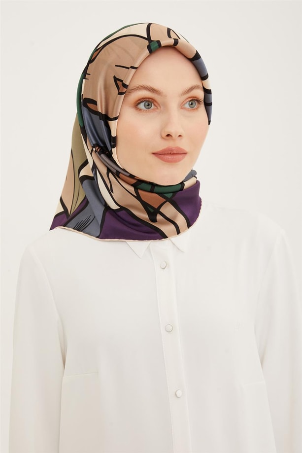 Armine Twill İpek Eşarp 23Ya8957 01