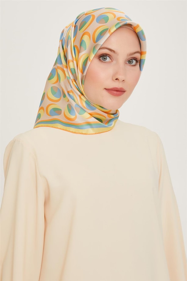Armine Twill Saf İpek Eşarp 9219D 54