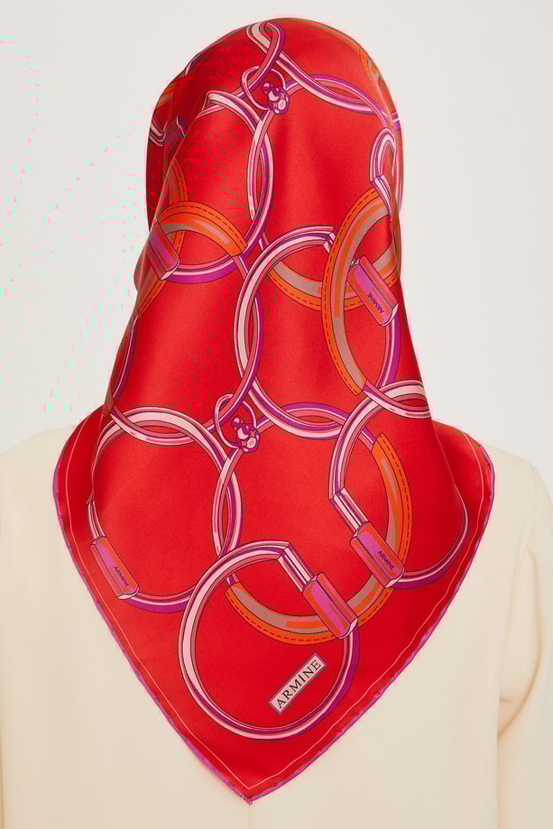 Armine Twill Saf İpek Eşarp 9203D 81