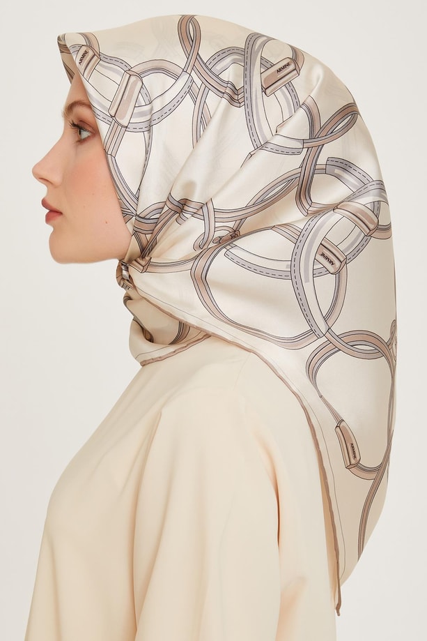 Armine Twill Saf İpek Eşarp 9203D 84
