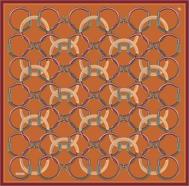 Armine Twill Saf İpek Eşarp 9203D 89