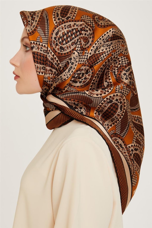 Armine Twill Saf İpek Eşarp 9208D 08